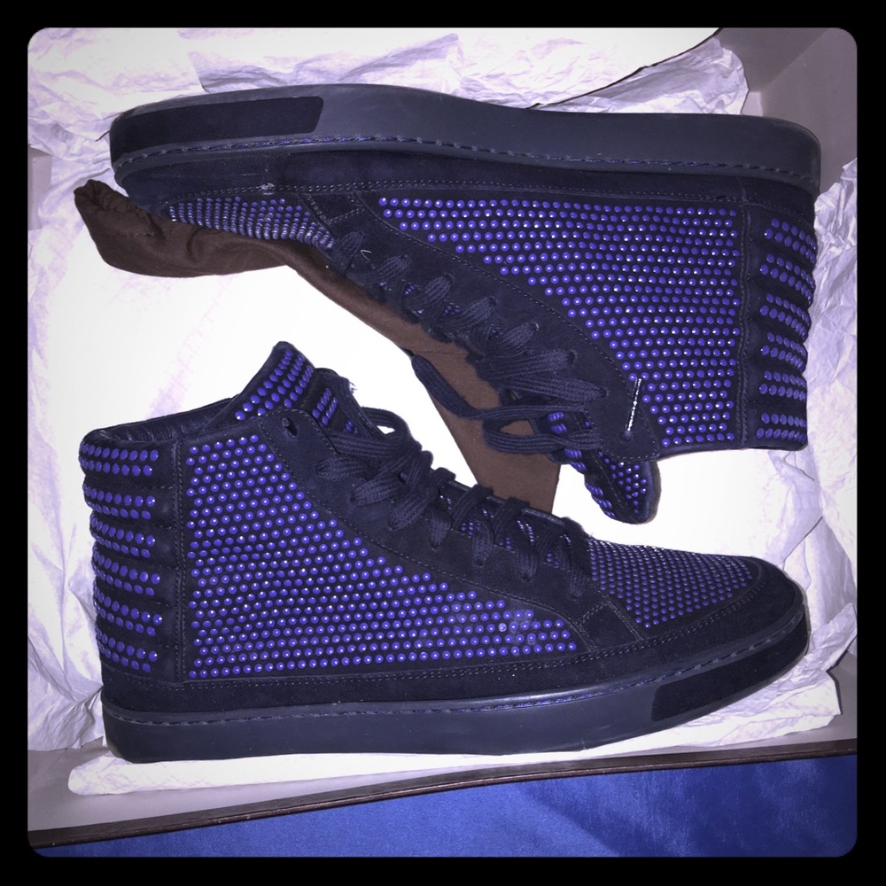 Blue Gucci sneakers